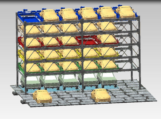 Automatische parkeergarage met meerdere verdiepingen