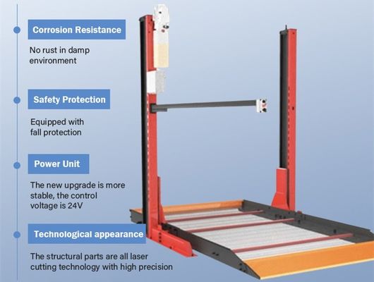 Afstandsbediening Hydraulische ondergrondse garage 2500kg Home Car Lift
