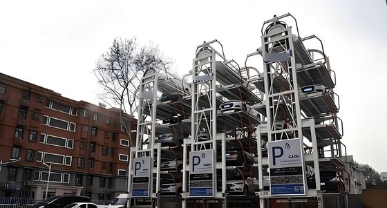 Ruimtebesparende roterende parkeergarage